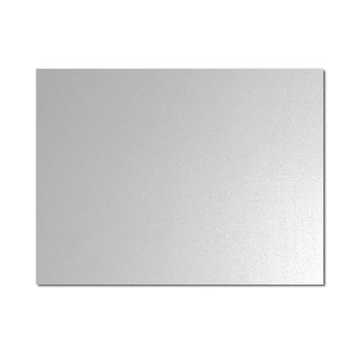 Pannello composito di alluminio argento I 15 x 20 cm I cartello in alluminio resistente alle intemperie effetto acciaio inossidabile I az136
