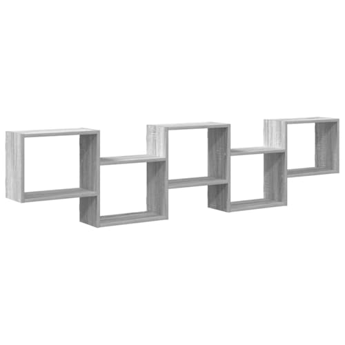 Rangement cube mural pour libérer l'espace au sol avec style gris sonoma - 2