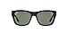 Ray-Ban RB4194 Square Sunglasses, Black/CRYstal Green, 53 mm