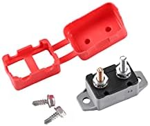 GLOSO E518 Stud Type Circuit Breakers, Lengthwise Bracket, Auto Reset (T1) - 1 Pack (50A)