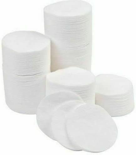 JKG® 120 PACK COTTON WOOL PADS - 100% Cotton Organic Baby Pads | White Round Oval Makeup Remover Pads | Washing Wiping Face, Cleansing Face and Skin Care | Nail Varnish Polish Remover (Hypoallergenic)