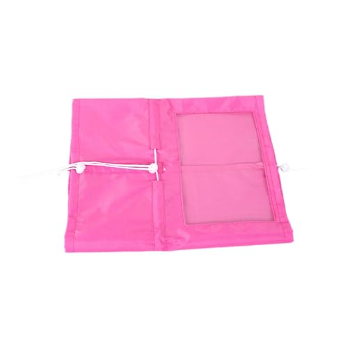 Whtkoph 犬用調節可能なシャワーキャップ、小型犬用耳あて、小型犬用耳かけ、水泳用ペットバスキャップ, ピンク