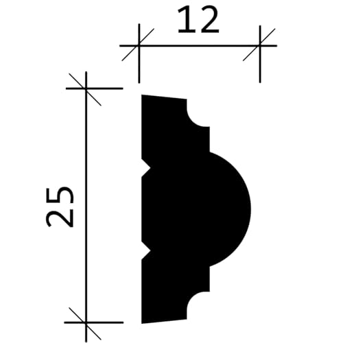 Molduras para paredes blancas Profhome 651322 perfiles decorativos XPS listos para pintar 56m 6