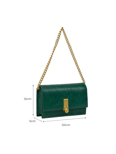 Image of Miraggio Mila Shoulder Clutch Bag With Chain Strap For Party | Clutch Purse For Women