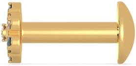 Malabar Gold & Diamonds Yellow Gold Nose Pin for Women 22 k | 22k BIS Hallmark (916) Nose Stud for Women and Girls with Piercing