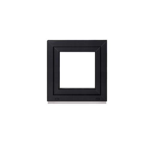 Framex Fenêtre de cave Fenêtre en plastique Fenêtres en plastique Intérieur Blanc/Extérieur Anthracite Largeur x Hauteur 60 x 60 cm (600 x 600 mm) Triple...