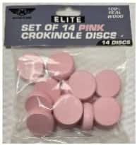 Dischi Crokinole Elite Da 14 Conteggi In 10 Colori A Scelta, Con Picchetto Segnapunti, Mayday Games, Made In China - 2