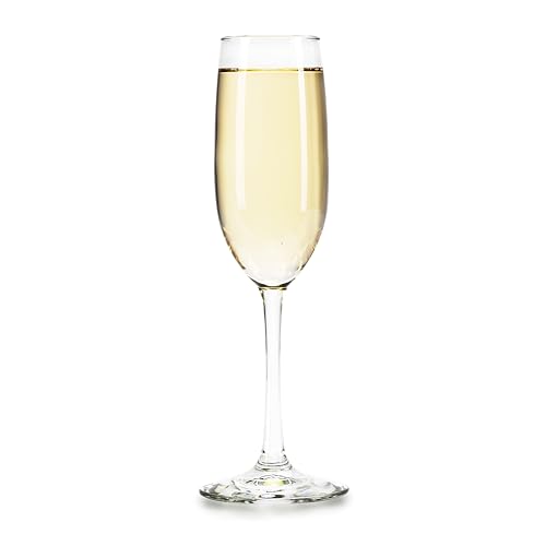 Libbey Glassware 7500 Vina Flute, 8 oz. (Pack of 12)