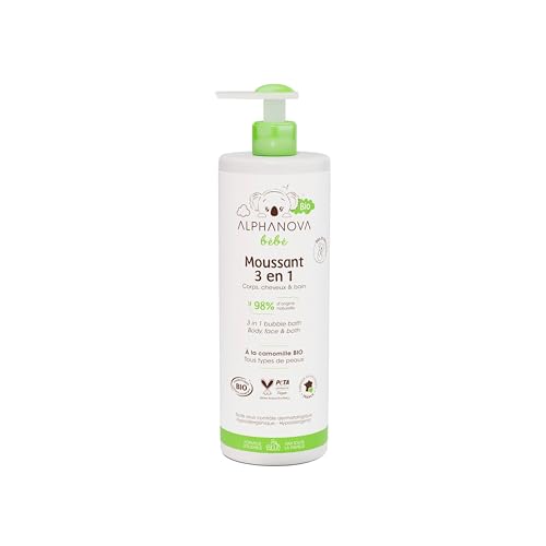 Alphanova Bebe-Organic 3 In 1 Baby Bubble Wash (500ML)