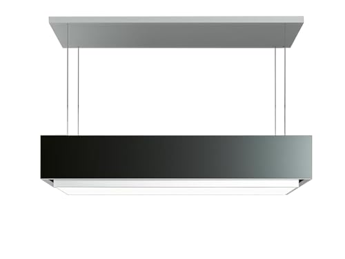 Falmec Levante Inselhaube 120 cm Glas/Graphite