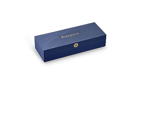 Waterman Expert Ballpoint Pen, Metallic Rose Gold Lacquer With Ruthenium Trim, Medium Point, Blue Ink, With Gift Box #TOP4