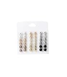 Stud Earrings Set for Women, Fashion Assorted Pearl, Crystal, Round Ball, Star, Heart Stud Earrings, Hypoallergenic Ear Jewelry for Daily Wear, Party, Gift (18 pairs)