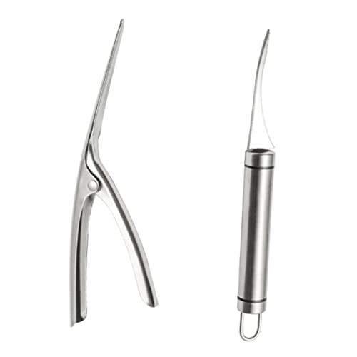 MAGICLULU 1Set Shrimp Peeling Tool with Ergonomic Handle Efficient Deveiner and Cleaner for Prawns Crabs and Lobsters Lightweight and Portable Seafood Kitchen Essential