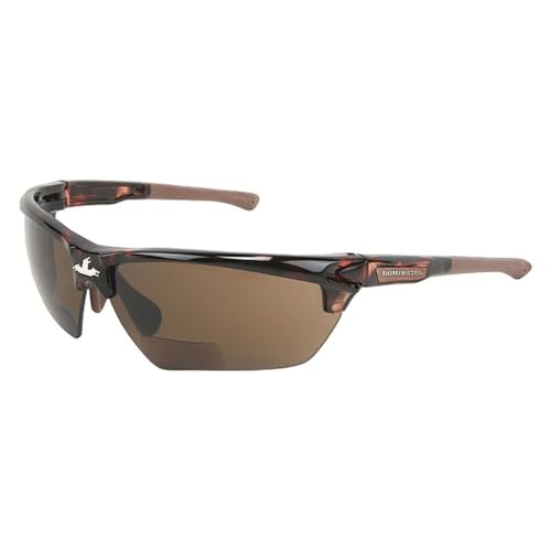 Image of MCR Safety DM13H25BPF Dominator DM3 2.5 Diopter Safety Glasses with Brown Lens