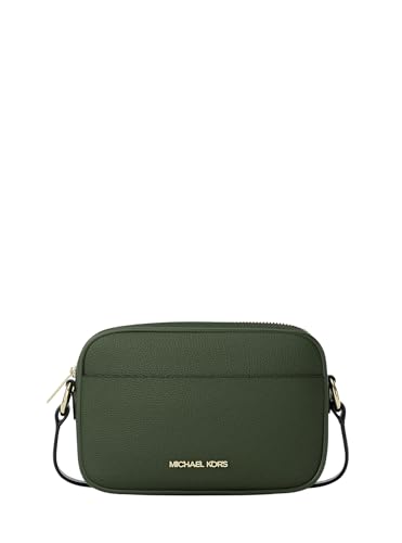 Sac bandouliere Jet Set Michael Kors en cuir grainé premium coloris moss authentique