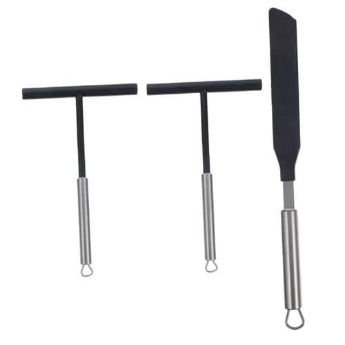 Amosfun 3pcs Crepe Spreader and Pancake Tool Set Long, Professional Kitchen Accessory for Homemade Crepes and Egg Pancakes
