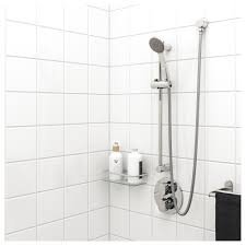 New Chrome Plated Shower Bar Riser rail with hand Shower Outlet Quality (rail, shower head and hose, brackets installation kit) nothing else is included miniatura 1