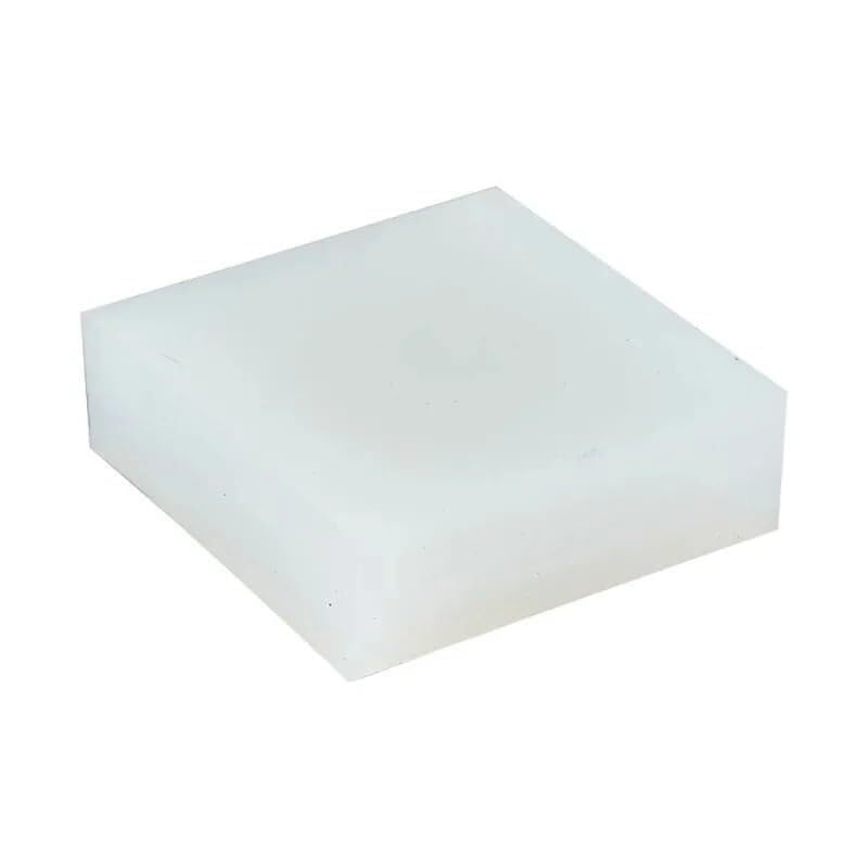 Foglio di gomma siliconica bianca flessibile - Tappetino in gomma VMQ resistente for lavori artigianali, sigillatura e ammortizzazione - 1 pezzo(200x200x10mm)