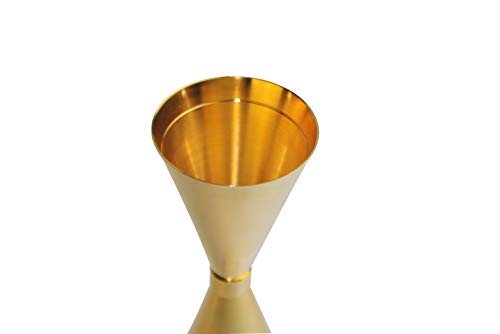 Mr Slim Jigger Cocktail-Messbecher für Alkohol, Gold, 60-90 ml, hergestellt in Japan (7 Farben und 3 Größen erhältlich)