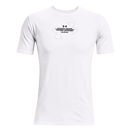 T-shirt de Basketball Under Armour Blanc et Gris en Taille L pour Homme