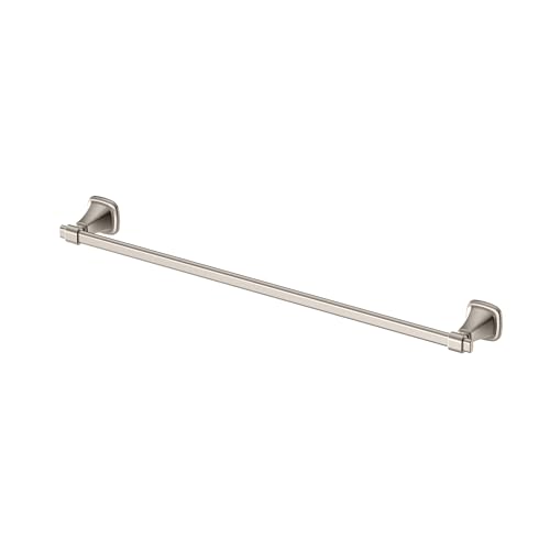 Image of Gatco 5510SN Beverly Towel Bar, Satin Nickel, Wall-Mounted Bathroom Towel Bar, Elegant Luxury Design, Heavy Duty Metal with EZ Ancor Mounting
