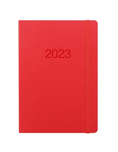 Letts of London Memo Terminplaner 2023, A5, Wochenansicht, Rot, 23-080267 Cover