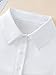 Verdusa Women's Fake Collar Detachable Dickey Collar Half Shirts Blouse White one-Size
