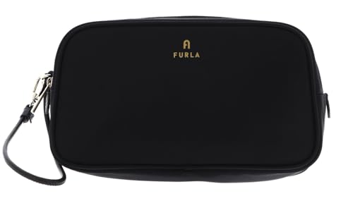 Furla Camelia pochette maquillage femme cuir noir compartimentée L