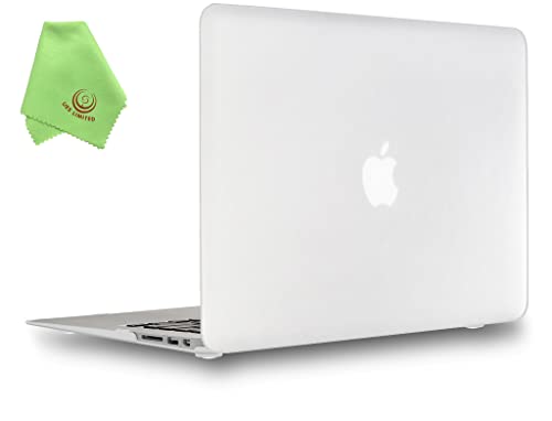UESWILL UES01F11A1-04n - Cover rigida liscia opaca compatibile con MacBook Air 11' modello A1370/A1465 con panno in microfibra trasparente