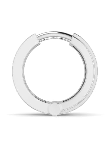 Image of ORIONZ Hoop Earrings for Men & Boys (1 Piece) - 925 Sterling Silver - Gift for Birthday Anniversary - 18k Gold Plated Jewellery - Men Fashion