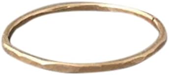 Gold Fill Hammered Stackable Ring also in Rose Gold and Sterling Silver