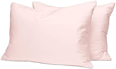100% Cotton White Standard Pillow Cases 2 Pack , 400 Thread Count Long Staple Combed Cotton Oxford Pillow Cover, Sateen Weave Oxford Pillow Case 50 x 75cm (Cooling PillowCases) - Pizuna