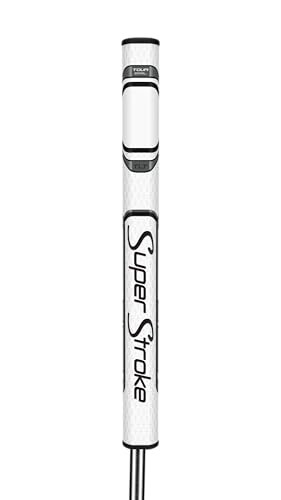 SuperStroke Zenergy TLT Off-Axis Tour 2.0 XL Right Hand Putter Grip Zero-Torque Lie-Angle-Balanced to help maintain Stability Control Face Rotation and Repeat a Smooth Pendulum-Style stroke Silver