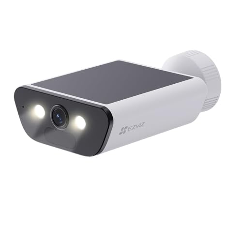 Opiniones de Kit Camaras los 5 más buscados. 49 EZVIZ CB5, Kit de Cámara WiFi 4K para Exterior con Bateria y Panel Solar, Grabación 24/7 con Modo AOV, Visión Nocturna a Color, Detección IA de Humana/Vehículo, Audio,...