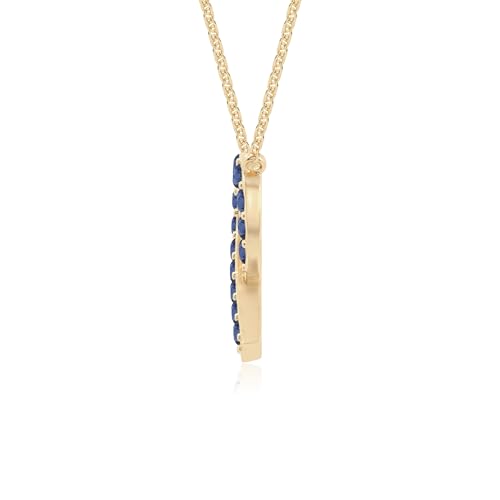 Natural Gemstone Cancer Ribbon Pendant Necklaces for Women in Silver/18K Yellow/Rose Gold Vermeil, Birthstone Jewelry Gifts for Her Birthday, Anniversary, Wedding4