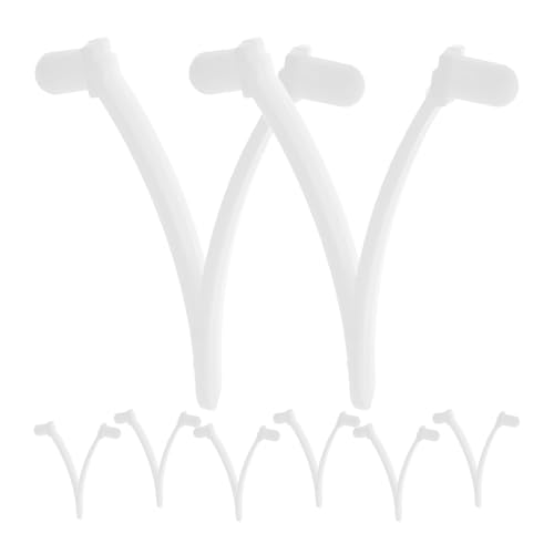 LALAFINA Clips Plásticos para Recogedor de Hojas y Cabezal de Aspiradora, 8 Piezas en Forma de V para Fijar Accesorios de Limpieza en Piscinas y Spas