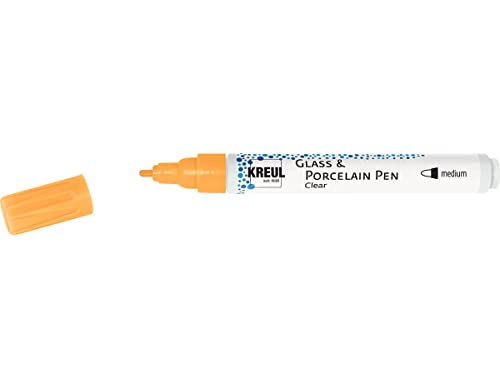 Stylo peinture verre orange KREUL Hobby Line pointe moyenne ajustable