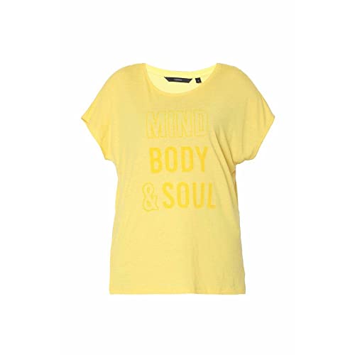 Image of Vero Moda Women's Polyester Blend Regular Fit T-Shirt