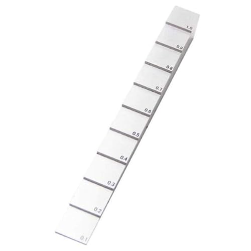 YFYIQI 10 Step Calibration Block 0.100" 0.200" 0.300" 0.400" 0.500" 0.600" 0.700" 0.800" 0.900" 1.000" 1018 Steel for Ultrasonic Thickness Gauge Calibration Test miniatura 5