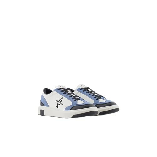 Armani Exchange Venecia, Zapatillas Hombre, Off White Blue, 44 EU