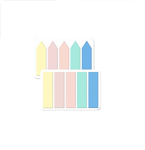 Image of DEZIINE�200 Pieces Pastel Color Page Markers Sticky Index Tabs Book Sticky Tabs Arrow Flag Tabs Sticky Notes Small Sticky Tabs Color Bible Tabs for Highlighters, Markers, Label, Office School Supplies