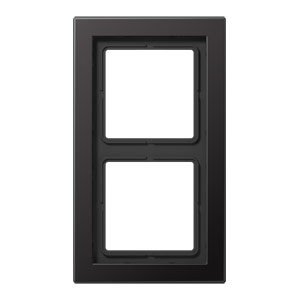 Jung cadre 2 prises LS Design Dark ALD 2982 d pour interrupteur
