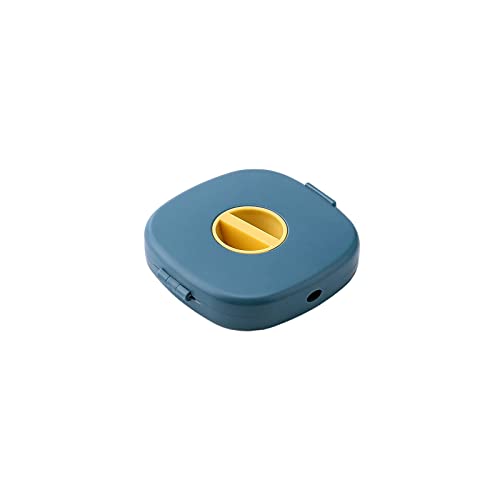Mini enrouleur rotatif bleu pour rangement compact d'écouteurs multifonctions