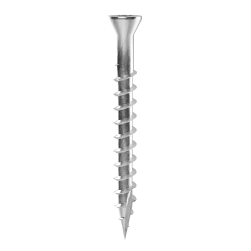 Grip-Rite PrimeGuard Max Tornillos para Deck para Proyectos al Aire Libre - Tornillos de Madera de Cabeza Trim para Manejo Manual - T17 Star Drive - Acero Inoxidable 305 - 7 x 1-5/8 pulgada - 1 Libra - MAXS158TH3051 miniatura 4