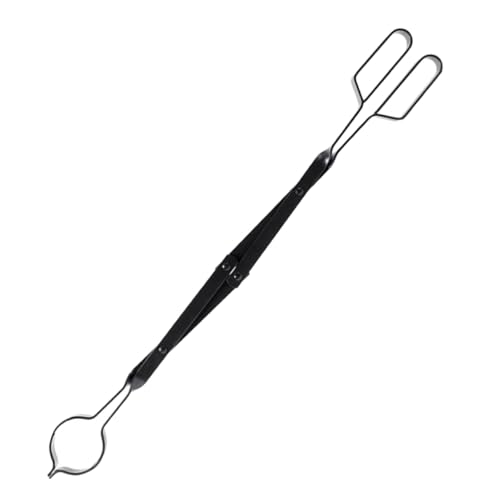 DOITOOL Garras Ignífugas Pinza para Leña de Interior Pinza para Chimenea de Metal Portátil para Exteriores