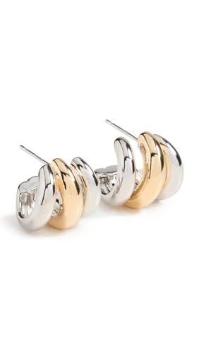 SHASHI Women's Triple Two Toned Hoops