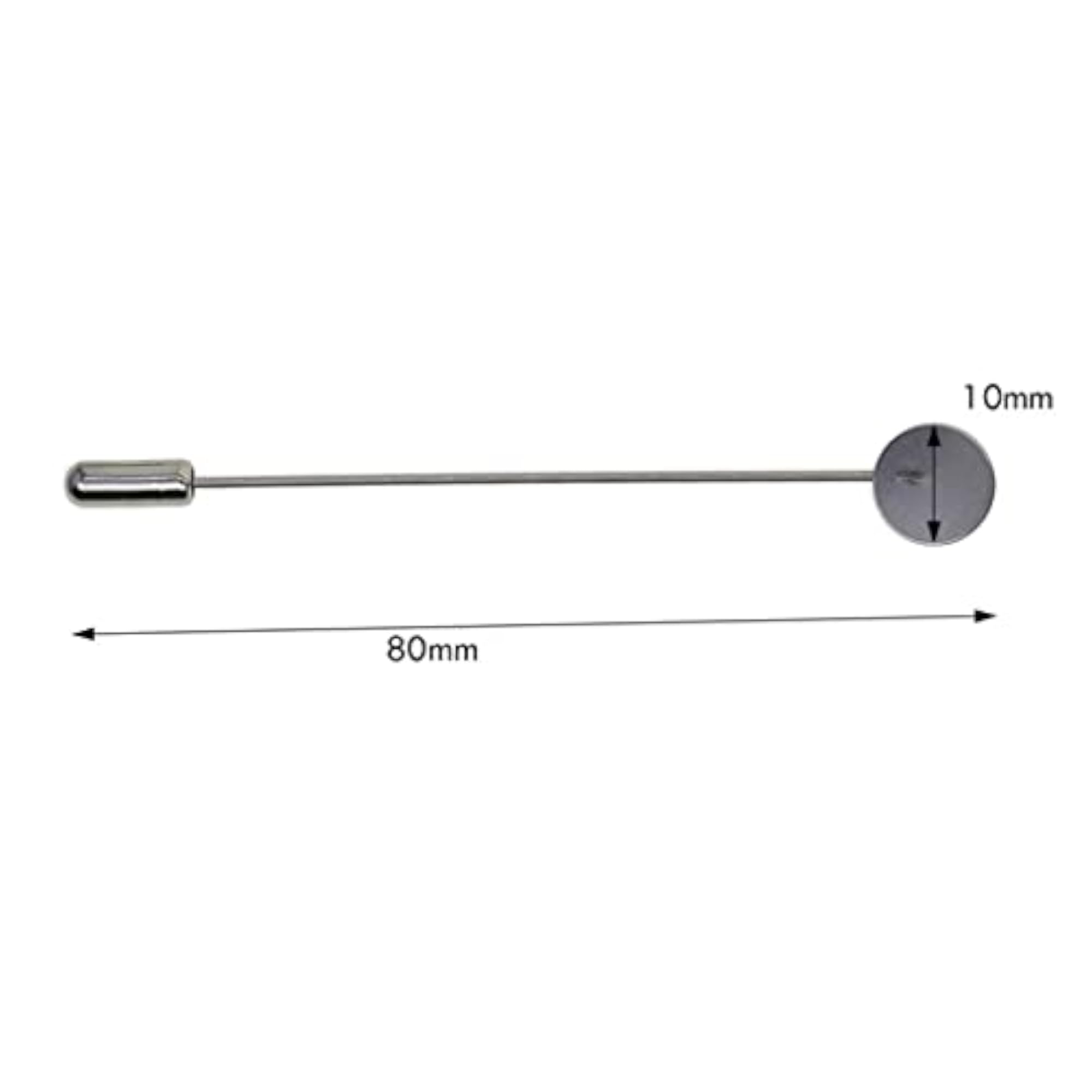 20 Set Stick Pin Hat Lapel Pins, DIY Brooch Components
