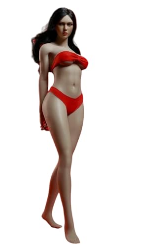 1/6 Scale Female Body 12inch Female Super Flexible Suntan Skin Seamless Action Figure Body Doll with Head Sculpt