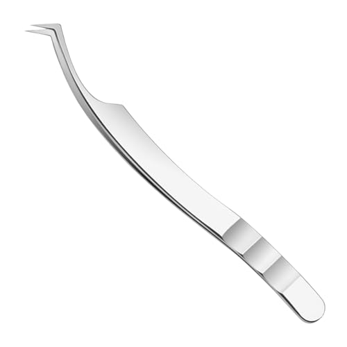 Wimpernzange A - Wimpernzange - präzises Werkzeug mit gebogenen Spitzen rutschfest für Make-up Pflege Frauen Salon Gesicht Termin Mädchen Zuhause Morgen Reise