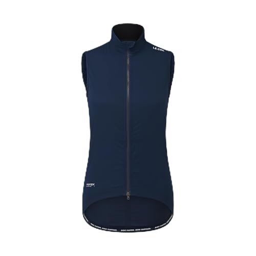 LE COL Women's Pro Insulated Gilet | Sleeveless Cycling Jacket | Windproof, Shower Resistant, Lightweight(US, Medium, Navy)